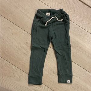 Kids Forest Green Jogger Pants